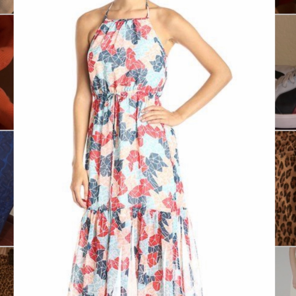 BCBGeneration Halter Maxi Dress Size L
